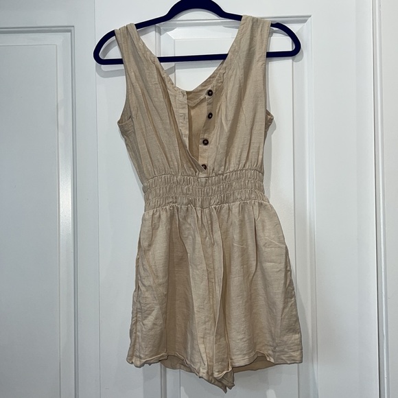 Reversible linen romper - Picture 1 of 2